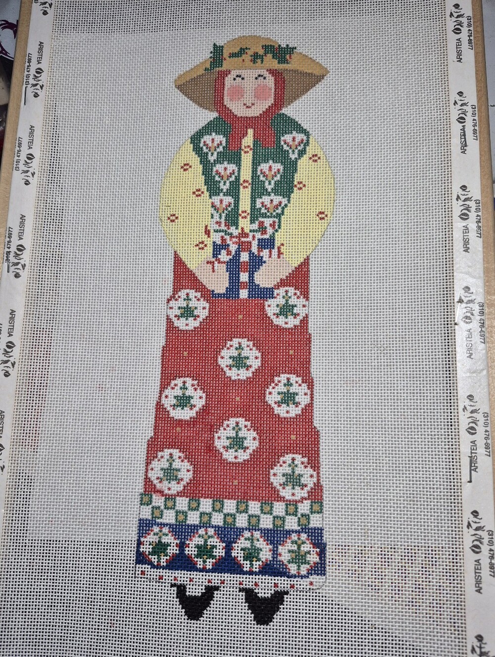 Needlepoint -Cooper Oaks French Garden Lady With Present